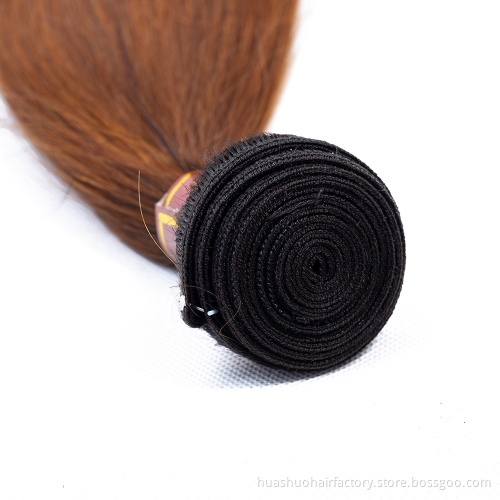 Factory Wholesale Natural Black 1B 30 Straight Hair Two Tone Ombre Colored Brazilian Remy Hair Weaves